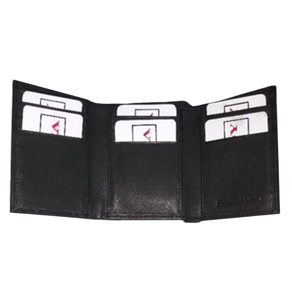 Leather Hipster Tri-Fold Wallet - 5401
