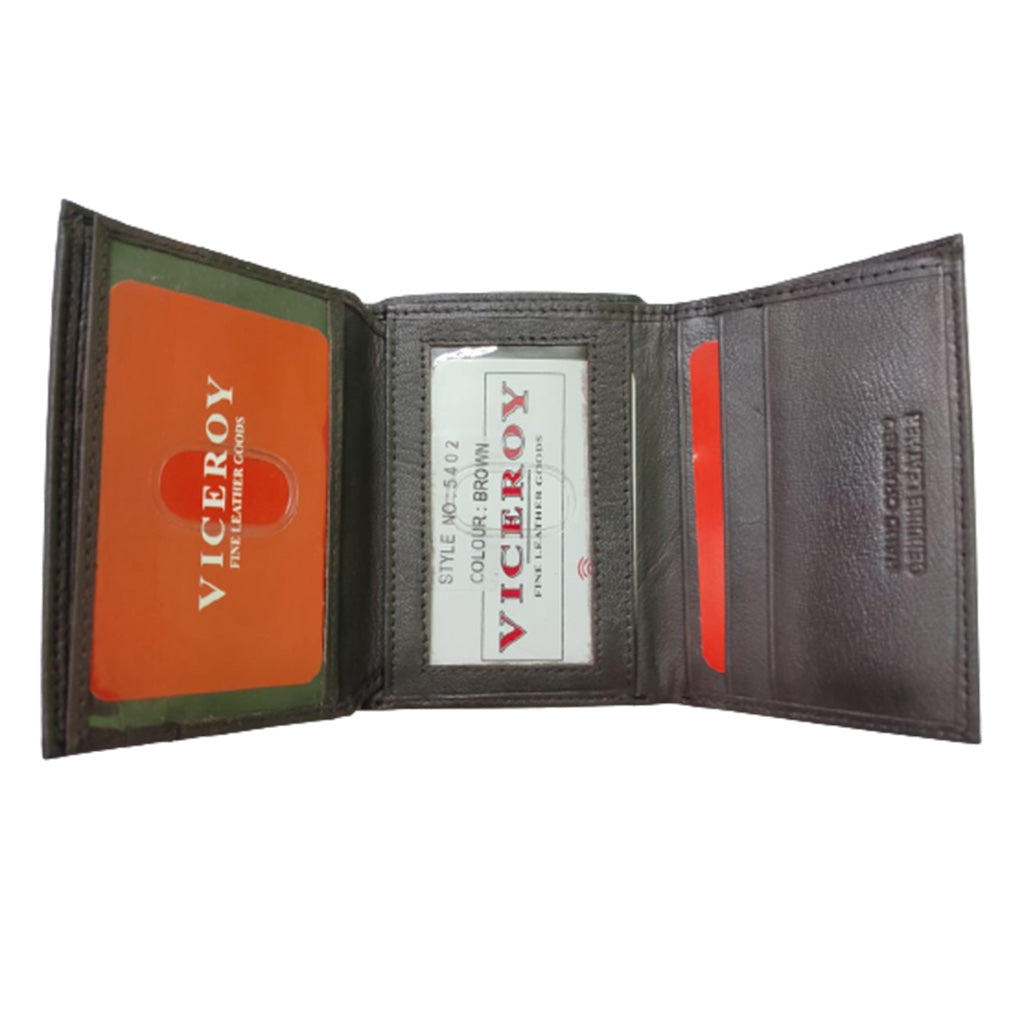 Leather Tri-Fold Wallet - 5402