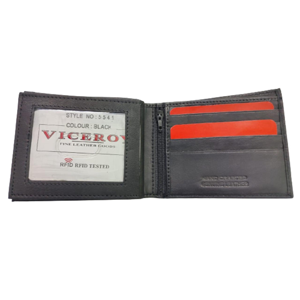 Leather Hipster Bi-Fold Wallet - 5541