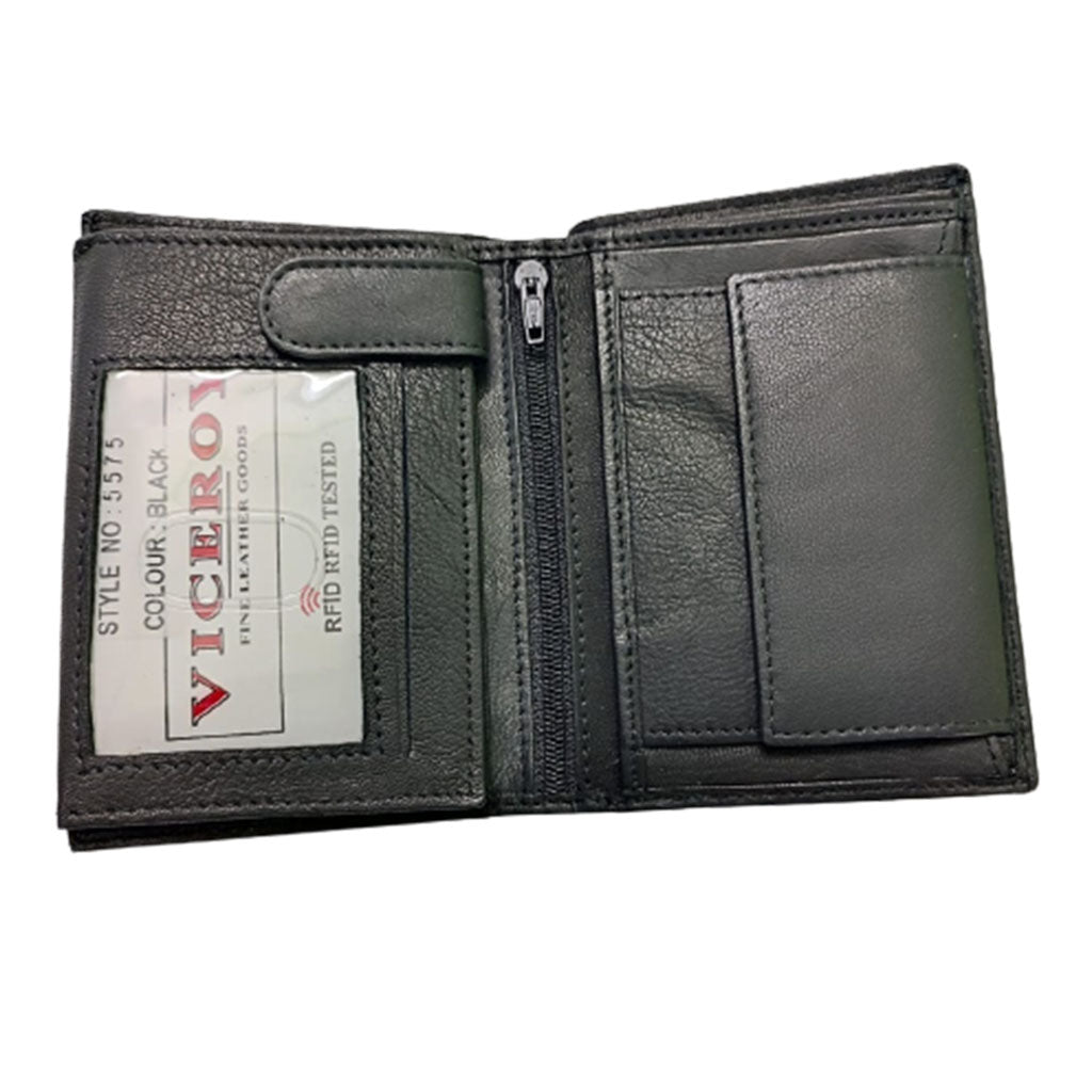 Leather Wallet w/ Removable ID Pocket- 5575
