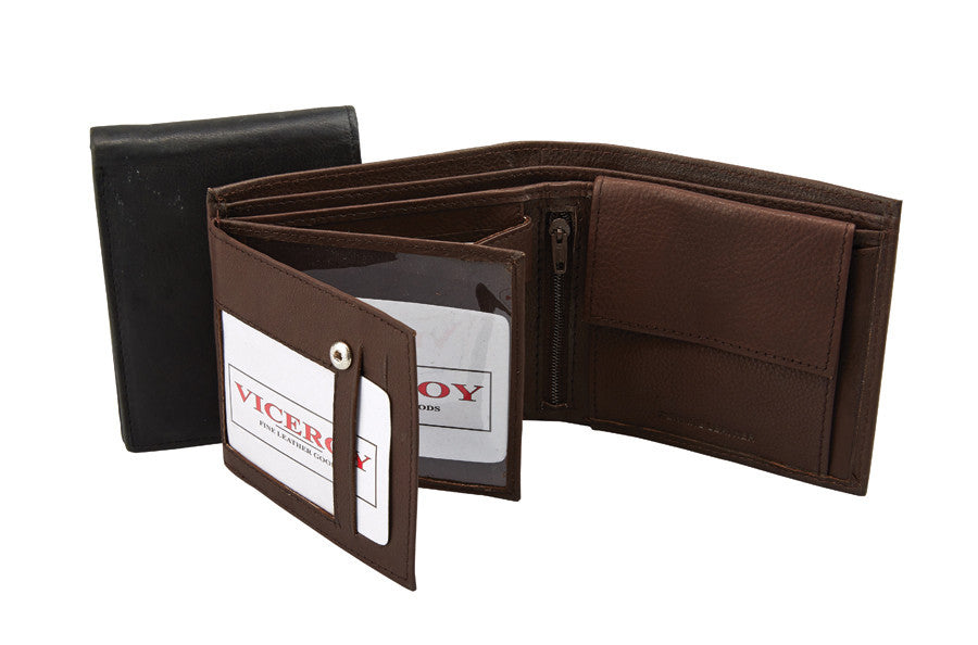Leather Tri-Fold Wallet - 5576