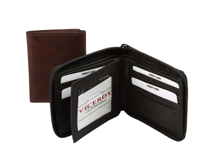 Leather Wallet w/ ID Flap - 5617