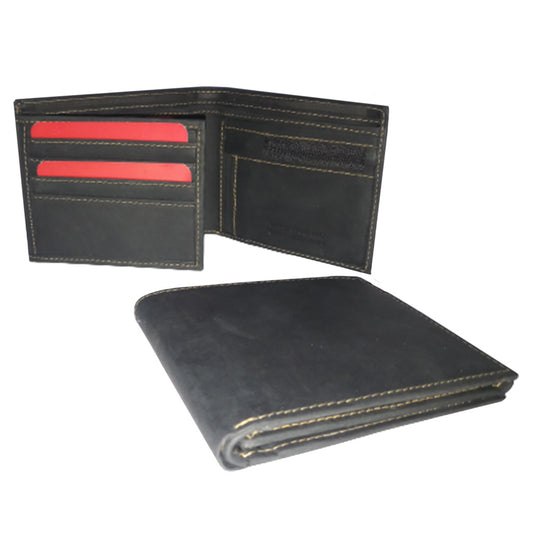 Leather Hipster Bi-Fold Wallet - 1007