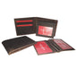 Leather Hipster Bi-Fold Wallet w/ Card Section - 1008