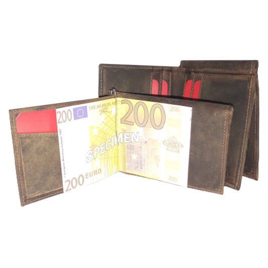 Leather Hipster Bi-Fold Wallet - 1020