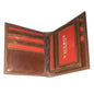 Tan Leather Hipster Bi-Fold Wallet - 1202