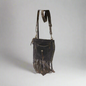 9165 Leather Crossbody with fringes and studs