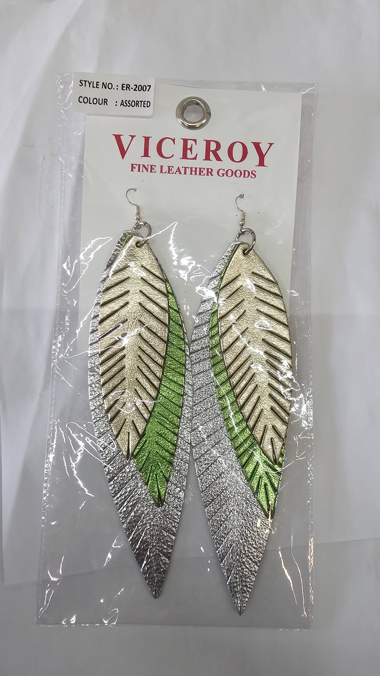3pc large feather-like earrings ER-2007