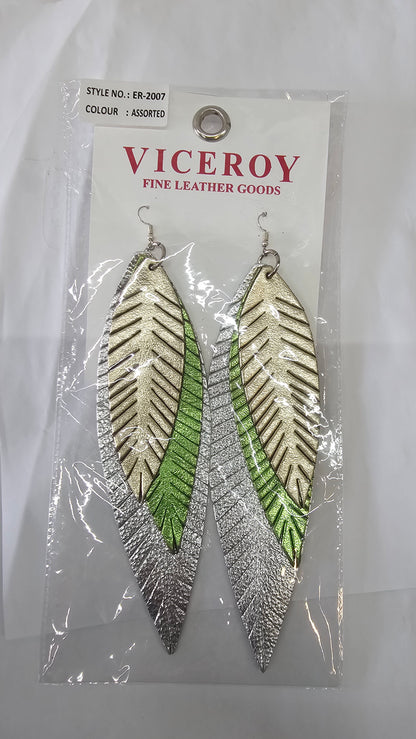 3pc large feather-like earrings ER-2007