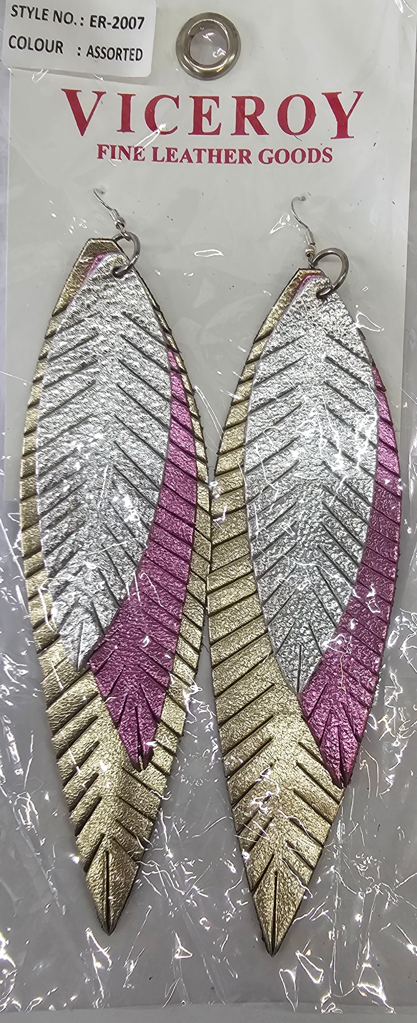 3pc large feather-like earrings ER-2007