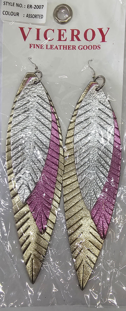 3pc large feather-like earrings ER-2007