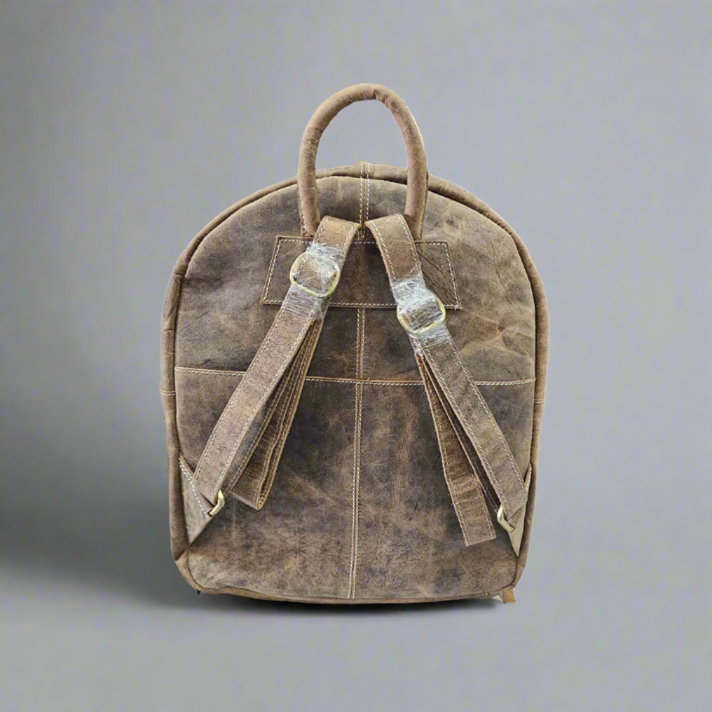 Leather Tooling Backpack w/ Floral Design TL-21