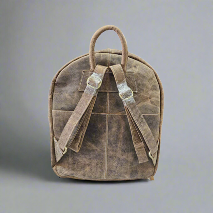 Leather Tooling Backpack w/ Floral Design TL-21