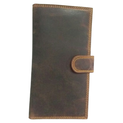 Vintage Leather Long Bi-Fold Wallet - 8275