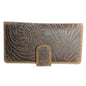 Embossed Leather Long Wallet - 8346