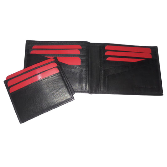 Leather Hipster Bi-Fold Wallet w/ Removable Card Slots - 897