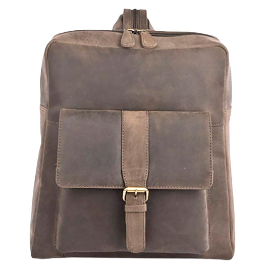 Leather Convertible Backpack - 9067