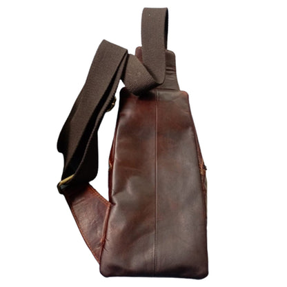 Leather Crossbody Sling Bag - 9112