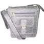 Embossed Leather Shoulder Bag - 9116
