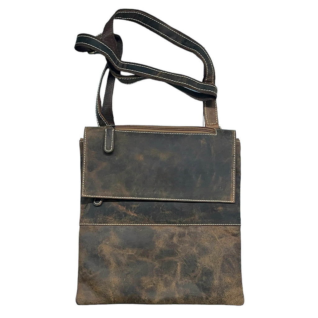 Hunter Leather Messenger Bag - CC16
