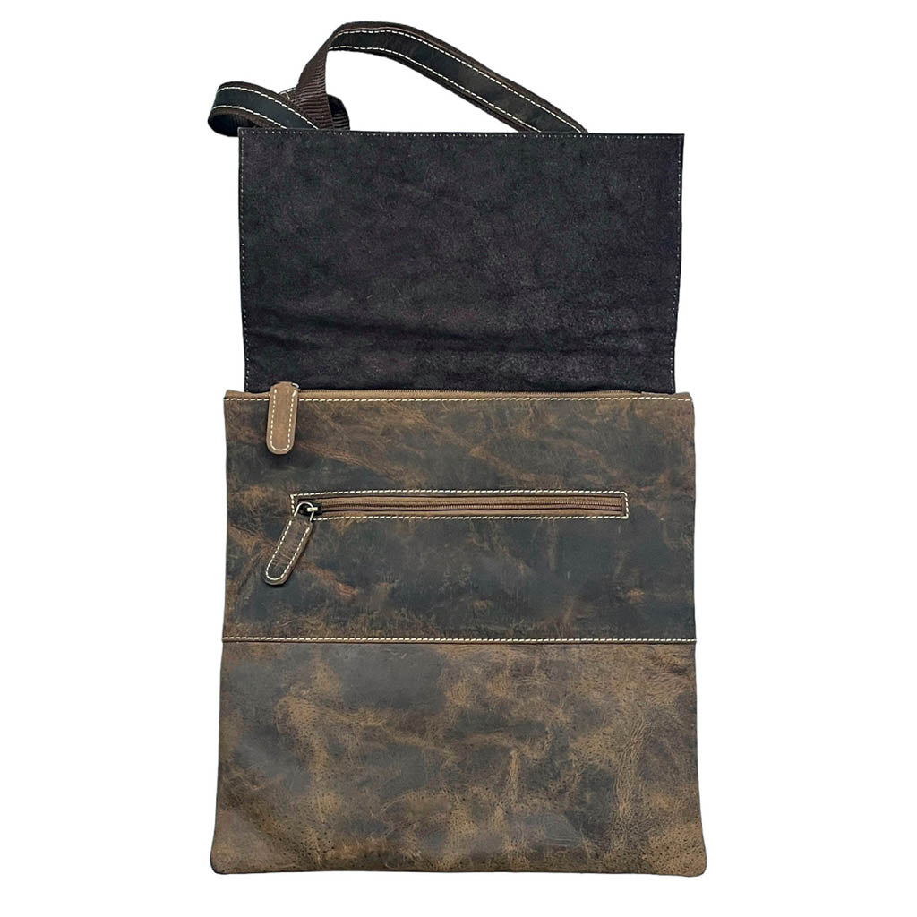 Hunter Leather Messenger Bag - CC16