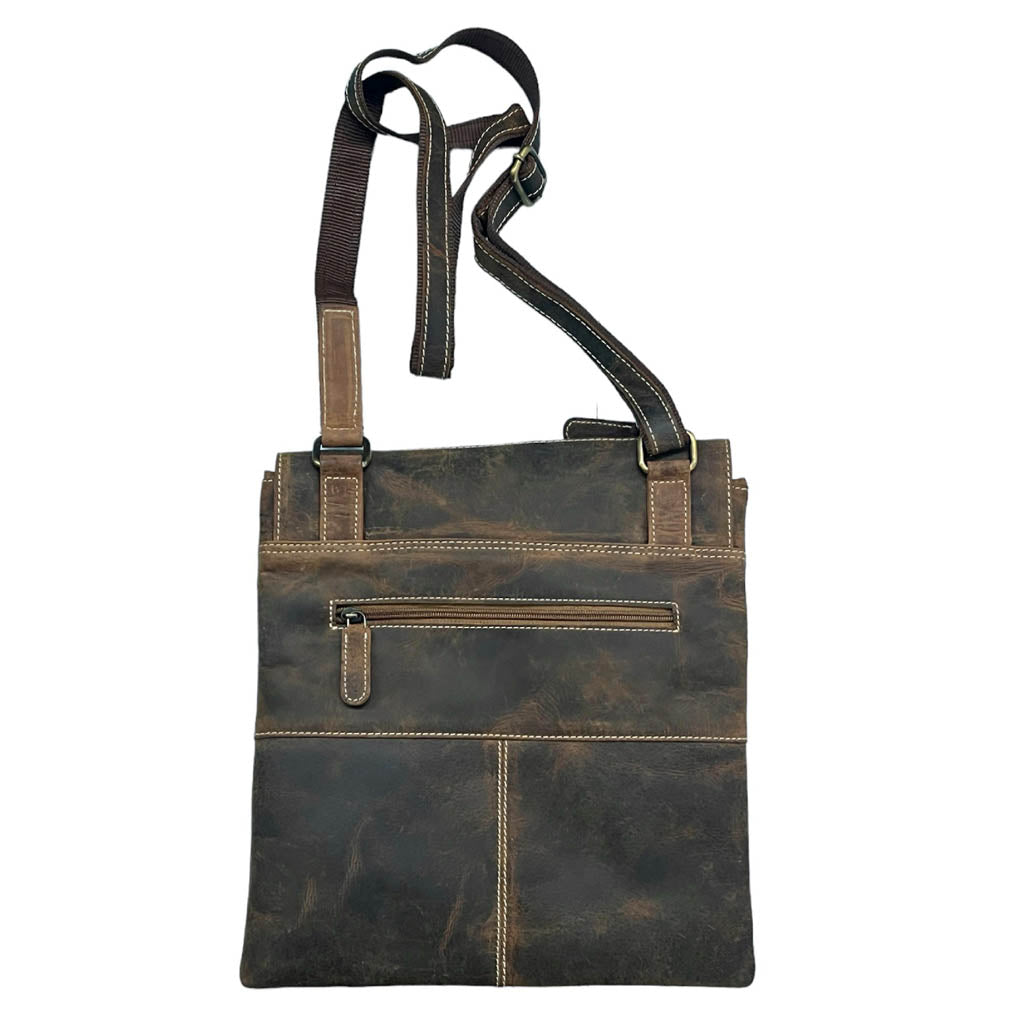 Hunter Leather Messenger Bag - CC16