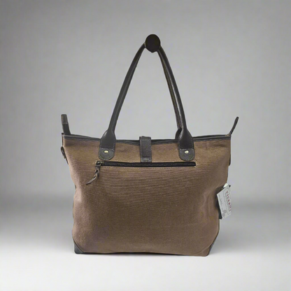 CN-03 Cowhide Canvas Handbag
