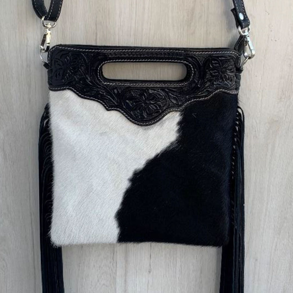 Tooled Leather Sling Bag - TL02