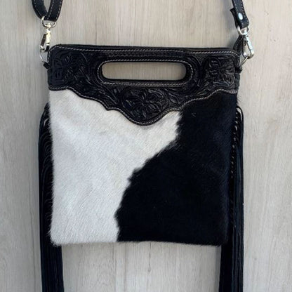 Tooled Leather Sling Bag - TL02