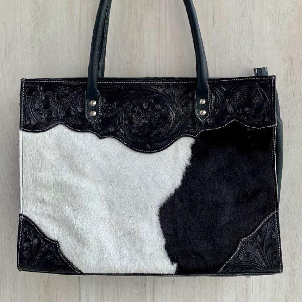 Tooled Leather Tote Bag - TL03