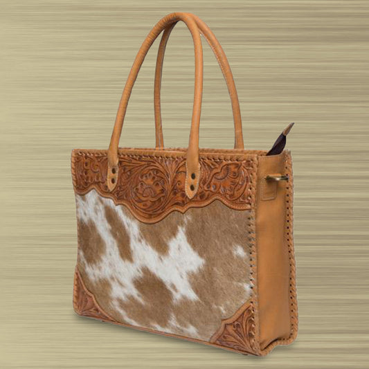 Tooled Leather Tote Bag - TL03
