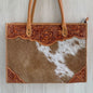 Tooled Leather Tote Bag - TL03