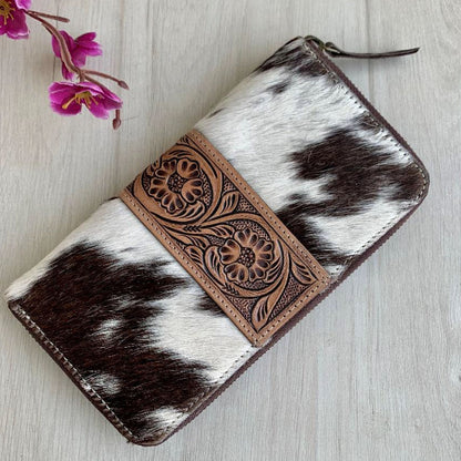 Tooled Leather Wallet - TL04