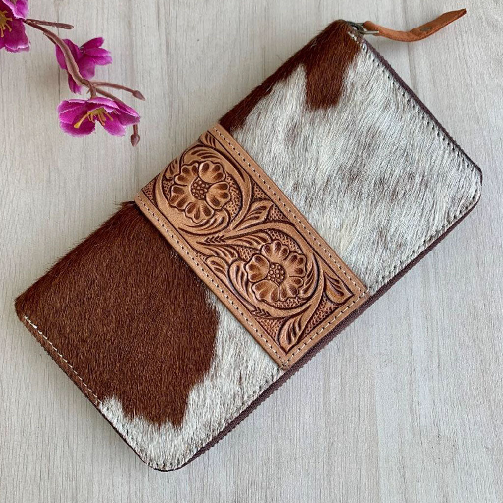 Tooled Leather Wallet - TL04