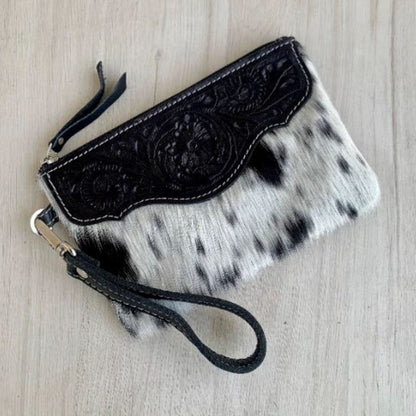 Tooled Leather Clutch Purse - TL05