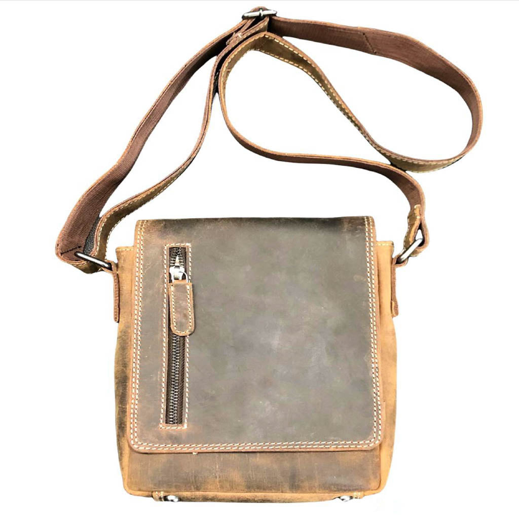 Hunter Leather Shoulder Bag - VL109