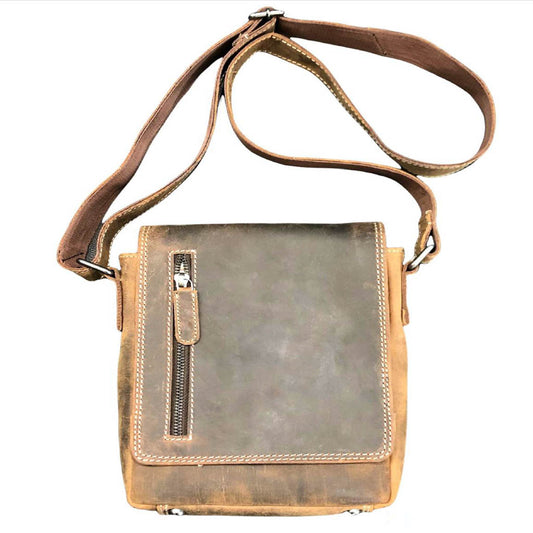 Hunter Leather Shoulder Bag - VL109