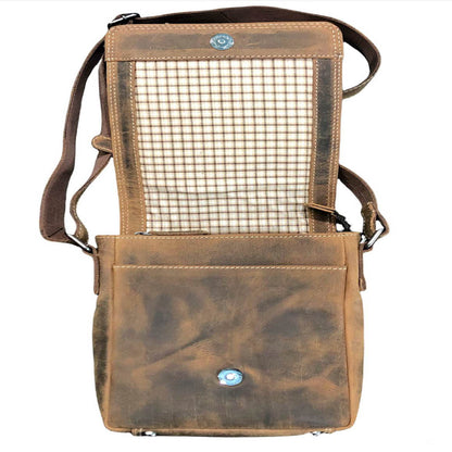 Hunter Leather Shoulder Bag - VL109