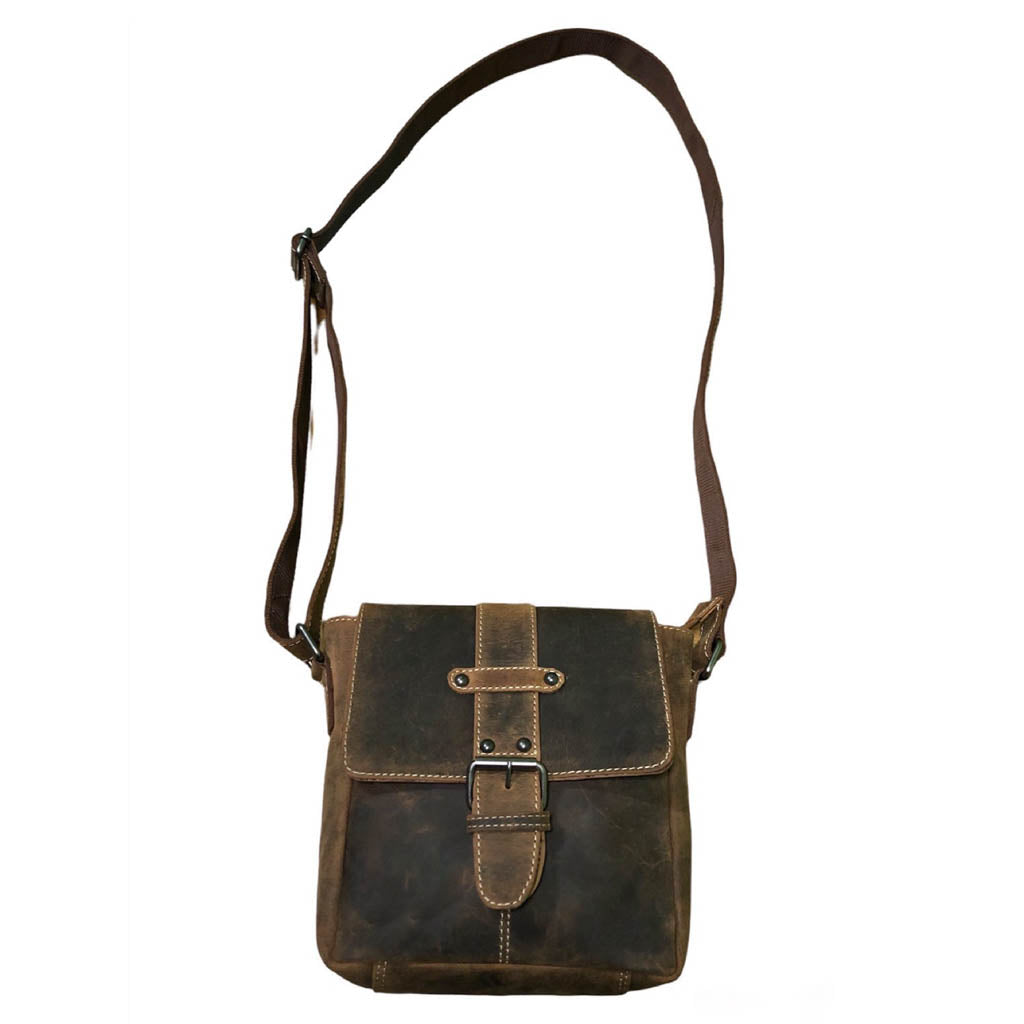 Hunter Leather Shoulder Bag - VL152