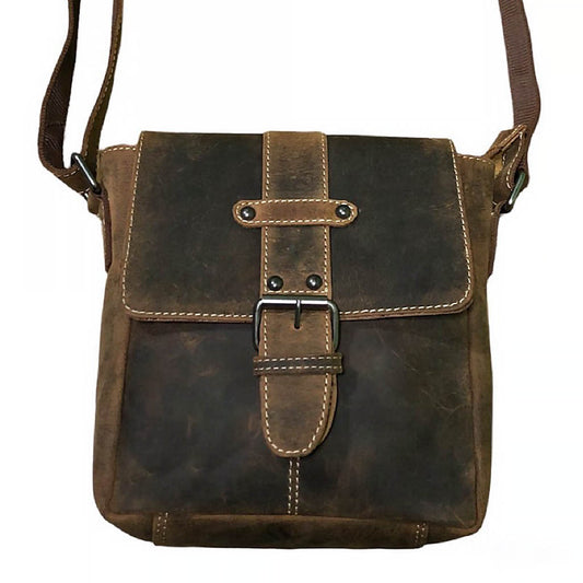 Hunter Leather Shoulder Bag - VL152