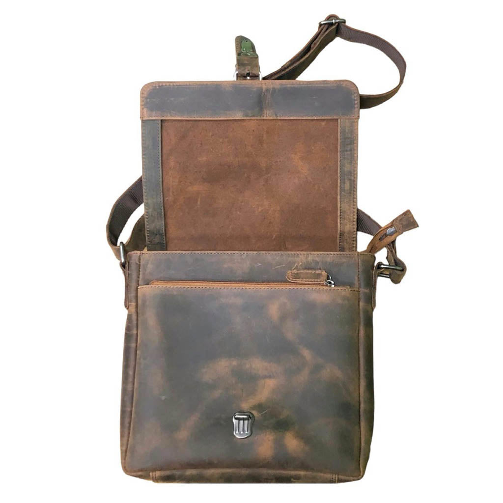 Hunter Leather Messenger Bag - VL173