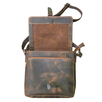 Hunter Leather Messenger Bag - VL173