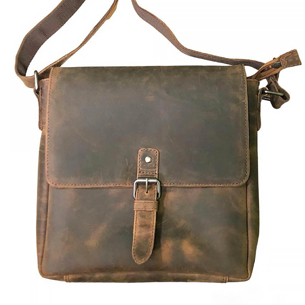 Hunter Leather Messenger Bag - VL173