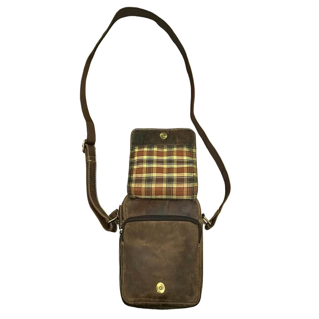 Hunter Leather Shoulder Bag - VL254