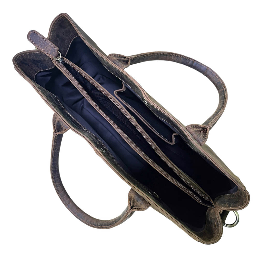 Hunter Leather Shoulder Bag - VL292