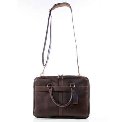 Vintage Leather Shoulder Bag Briefcase - ZP22
