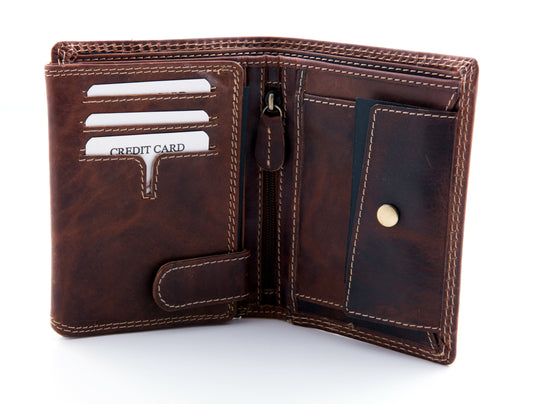 Vintage Leather Bi-Fold Wallet - 103NC