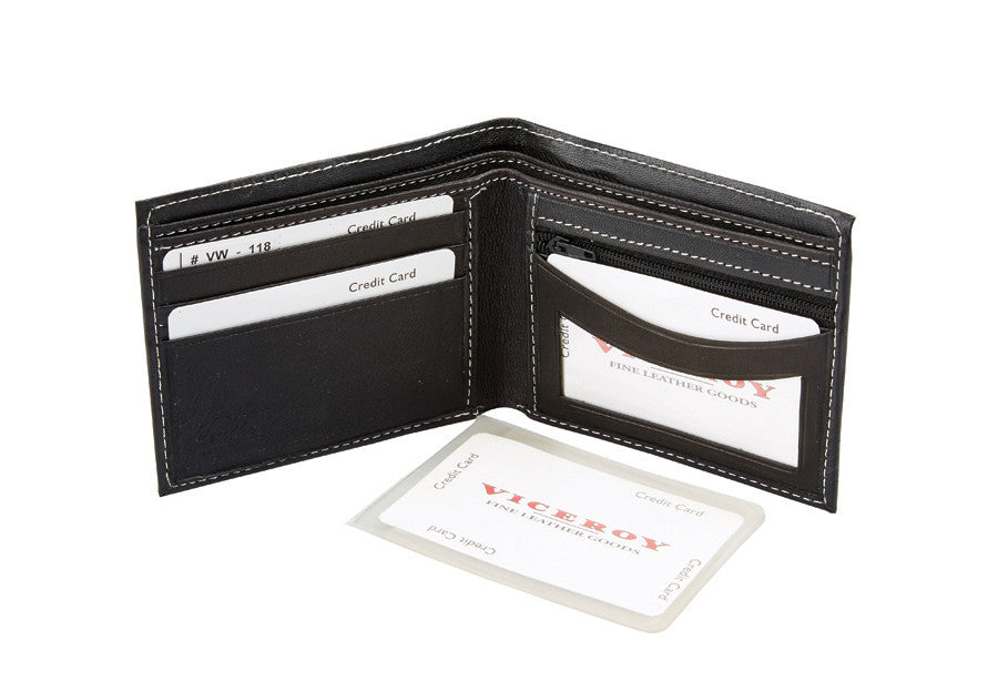 Leather Hipster Bi-Fold Wallet - 118