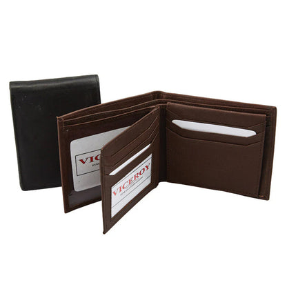 Leather Bi-Fold Wallet - 5403