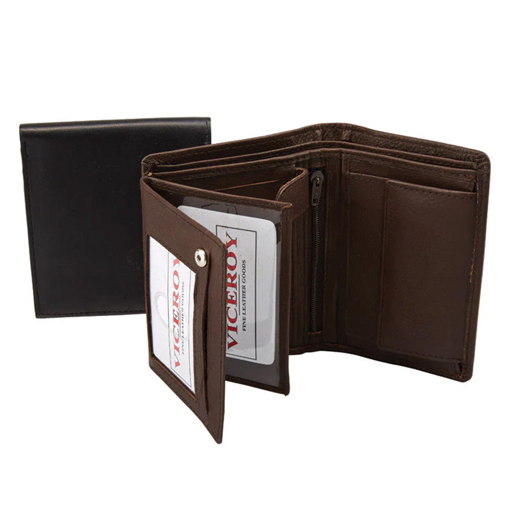 Leather Wallet w/ Removable ID Pocket- 5575